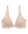 Natori Feathers Lightly Padded Wired Plunge Bra - Cafe Bras