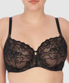 Natori Statement Supportive Full Figure Underwired Lace Bra - Black/Cafe Bras