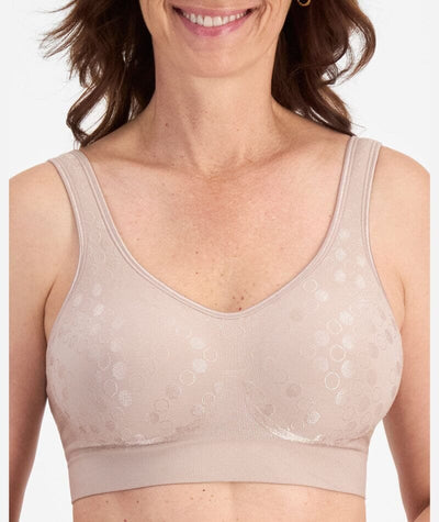 Playtex Comfort Revolution Contour Dot Wire-free 2 Pack Bra - Evening Blush/White Bras