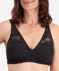 Playtex Ultralight Lace Wire-free Bra - Black