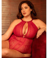 Scantilly Opulence Stretch Lace Bodysuit - Ruby Red Bodysuits & Basques