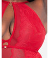 Scantilly Opulence Stretch Lace Bodysuit - Ruby Red Bodysuits & Basques