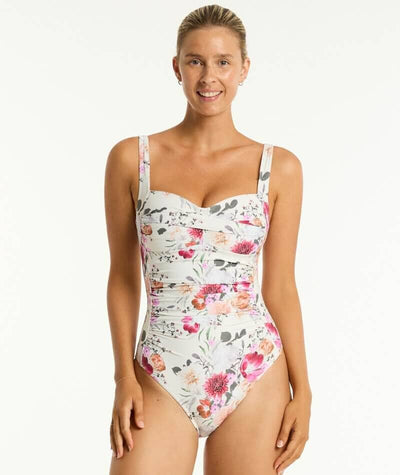 Sea Level Belle Twist Front A-DD Cup One Piece Swimsuit - Coconut Swim