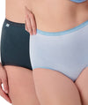 Sloggi Maxi Brief 2 Pack - Blue Sea/Nuit Knickers