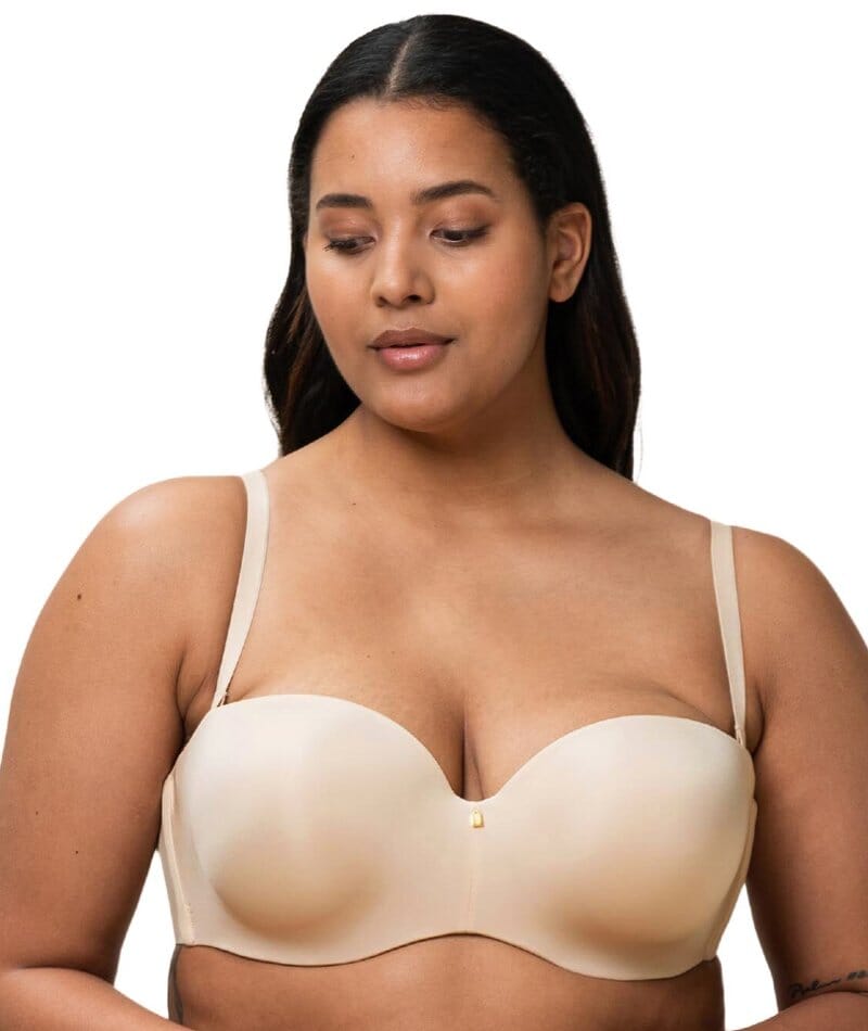 Buy Black/Nude DD+ Non Pad Strapless Bras 2 Pack from Next South