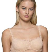 Triumph Body Make-up Illusion Lace Underwired Balconette Bra - Nude Beige