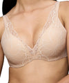 Triumph Body Make-up Illusion Lace Underwired Padded Bra - Nude Beige Bras