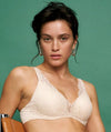 Triumph Body Make-up Illusion Lace Underwired Padded Bra - Nude Beige Bras