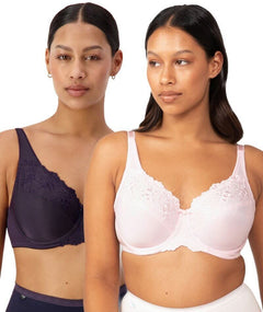 Trishikhine Women Half Cup Lightly padded Bra Combo Pack Of 2