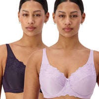 Triumph Embroidered Minimiser Bra 2 Pack - Green/Grey – Big Girls Don't Cry  (Anymore)