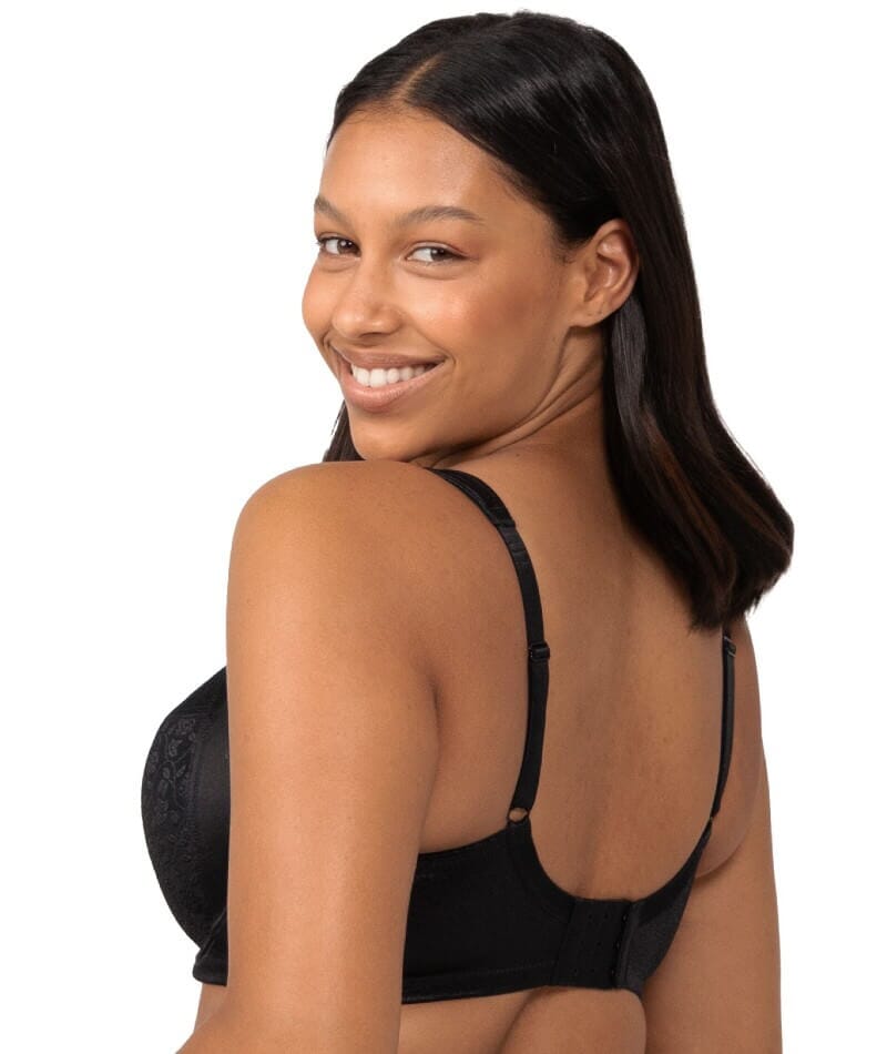 Buy Triumph Wide Straps Wirefree Moulded Cup Bra - Black at Rs