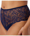 Triumph Essential Lace Maxi Brief - Navy Blue Knickers