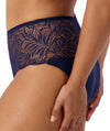 Triumph Essential Lace Maxi Brief - Navy Blue Knickers