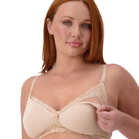 Triumph Gorgeous Mama Lace Wire-free Maternity & Nursing Bra - Nude