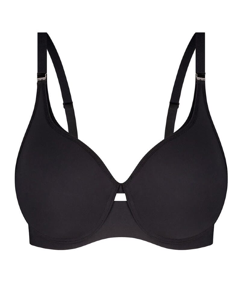 Buy BODYCARE Polycotton Wirefree Convertible Straps Moulded Cup Non Padded  bra-6594B Black at
