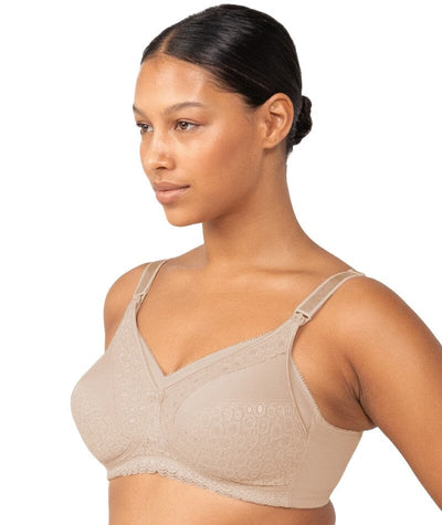 THYME MATERNITY NURSING BRA nude beige FULL COVERAGE wire free