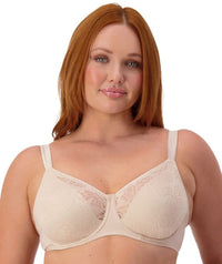 Triumph Lacy Minimizer Bra - New Beige