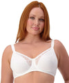 Triumph Lacy Minimizer Bra - White Bras