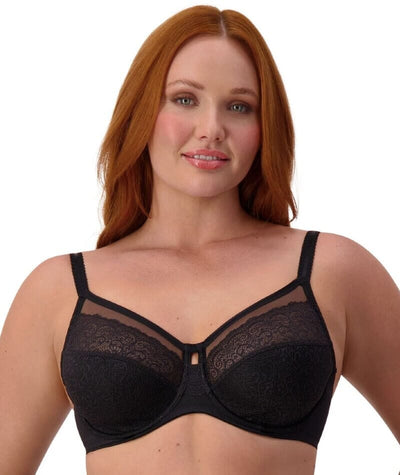 Triumph Sheer Underwired Bra - Black Bras