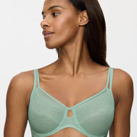 Triumph Signature Sheer Underwired Minimiser Bra - Misty Turquoise