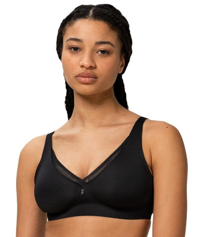 Buy Triumph International Women's Synthetic Padded Wire Free T-Shirt Bra  (10202460_Black_Small) at