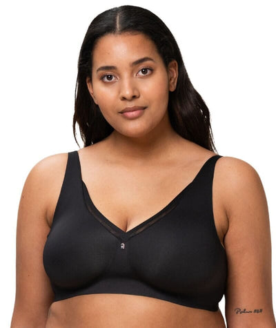 Bazyrey Womens Bras Plus Size Seamless Wire Free Bras Fashion Deep Cup Bra  Hides Back Diva New Look Bra With Shapewear Incorporated Comforty Full  Figure Bras Black,46F 