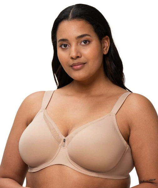 Women's Plus Size Smooth & Chic Cotton T-Shirt Love Red Bra