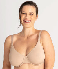 Underbliss Invisibliss Moulded Microfibre Underwire Bra - Nude