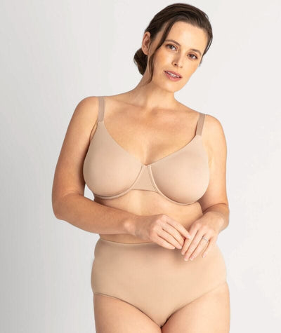 Underbliss Invisibliss Moulded Microfibre Underwire Bra 2 Pack - Nude Bras