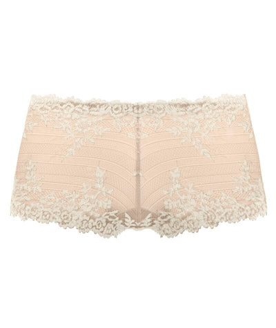 Wacoal Embrace Lace Boy Short - Naturally Nude / Ivory Knickers