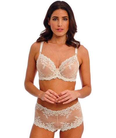 Wacoal Embrace Lace Boy Short - Naturally Nude / Ivory Knickers