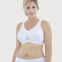 Glamorise Full Figure Plus Size MagicLift Active Support Bra Wirefree #1005  Wine at  Women's Clothing store