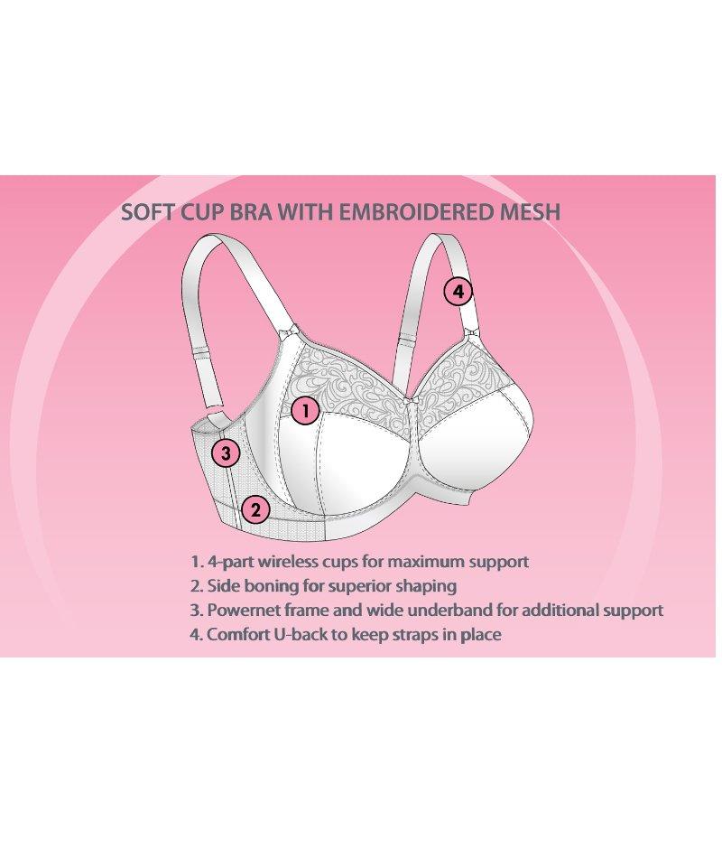 Brassieres SATAMI  Front Cross Soft Cup Bra (Cup F-G) « Arvinly