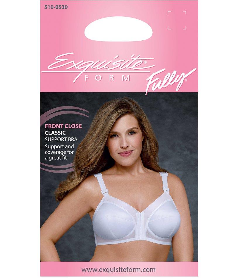 Exquisite Form Fully Women's Cotton Soft Cup Bra #5100535 White :  : Clothing, Shoes & Accessories