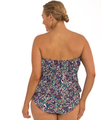 Capriosca Jodphur Paisley Flouncy One Piece Swim