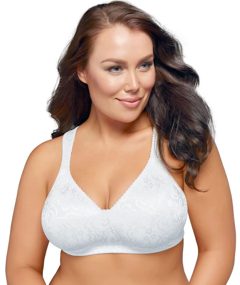 Playtex womens 18 Hour Ultimate Lift and Support Wire Free Bra, White/Nude,  40D at  Women's Clothing store