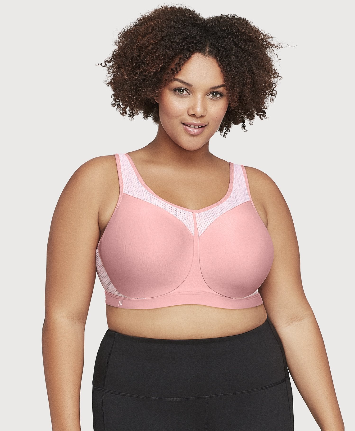 La Isla Women High Impact Double-layer Moisture-wicking Molded Cup Full  Support Underwire Sports Bra Top Plus Size For Gym Running Fitness Yoga  Women