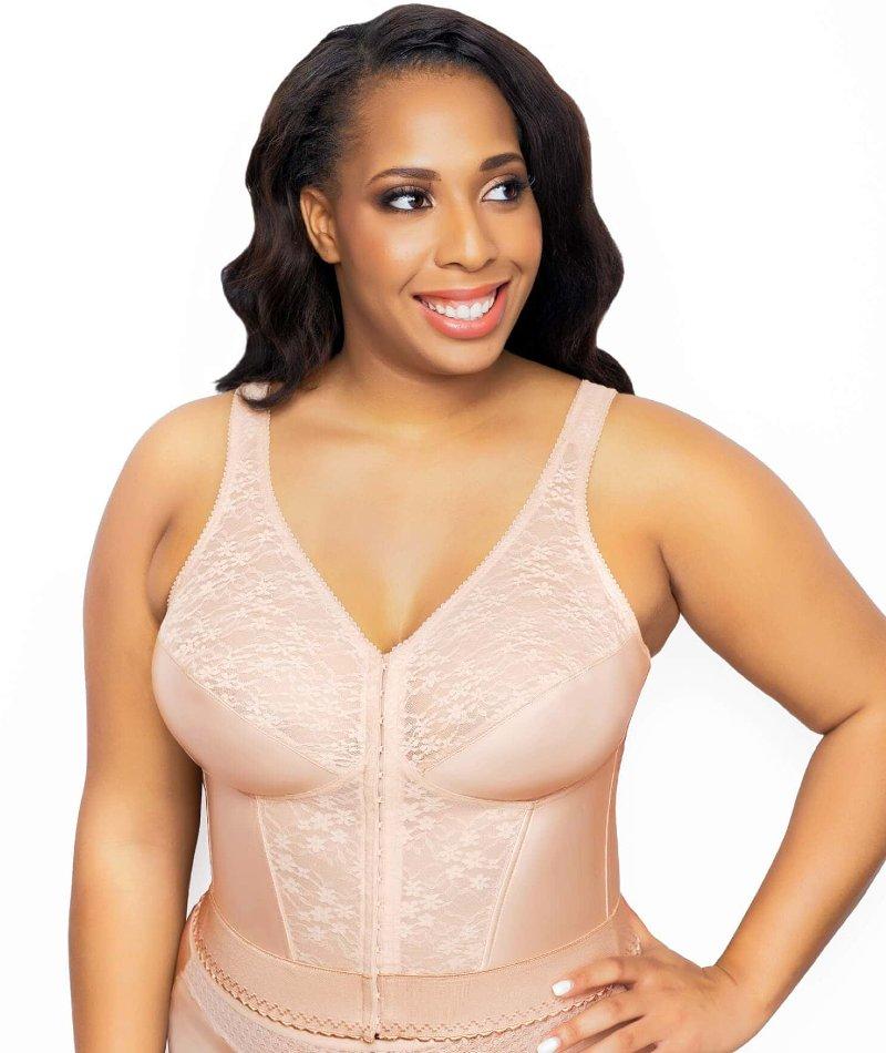 Exquisite Form Fully® Front Close Wirefree Longline Posture Bra