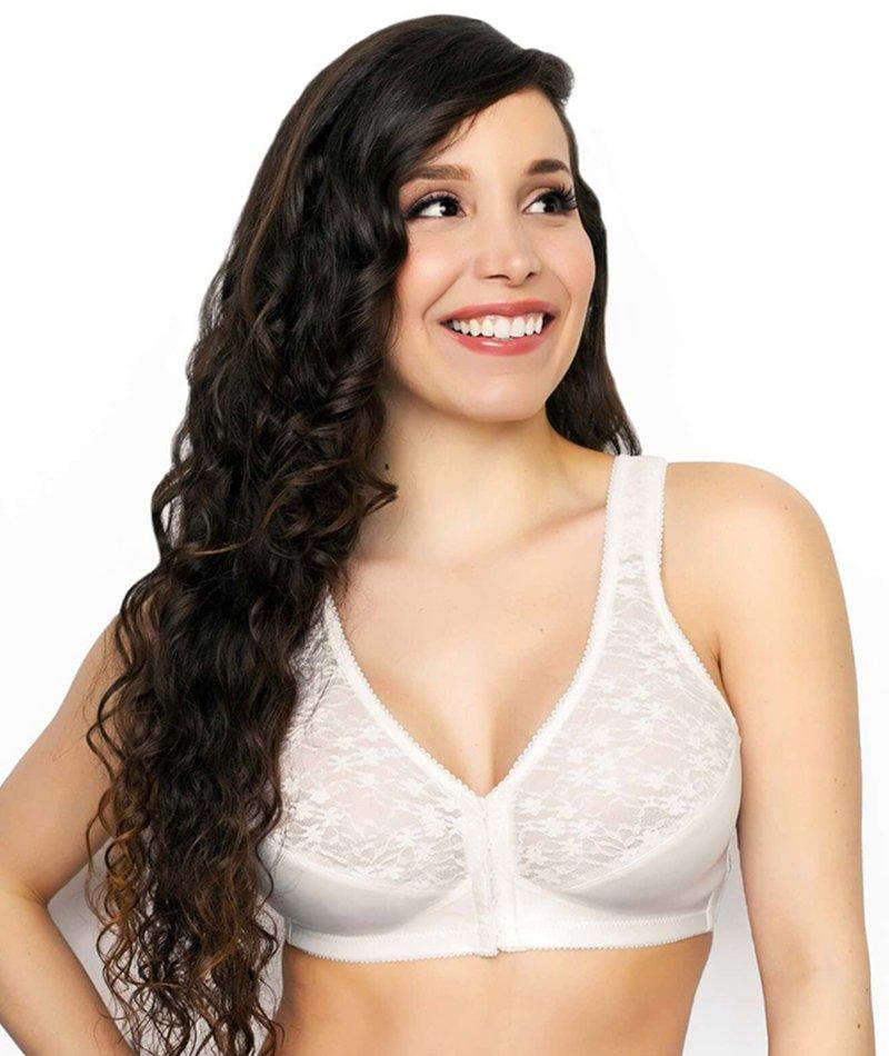 Playtex 18 Hour Wirefree Lace Cups Style 27 White Bra 34d for sale online