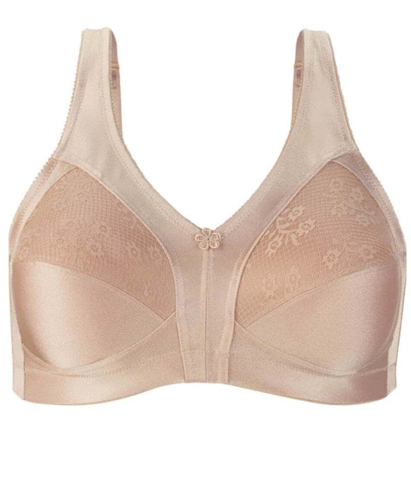 ZLBDYG Bra Women's New Pattern Ribless Large Strap Jacquard Four Breasted Comfort  Bra Racerback Bras for Women, Beige, Small : : Clothing, Shoes &  Accessories