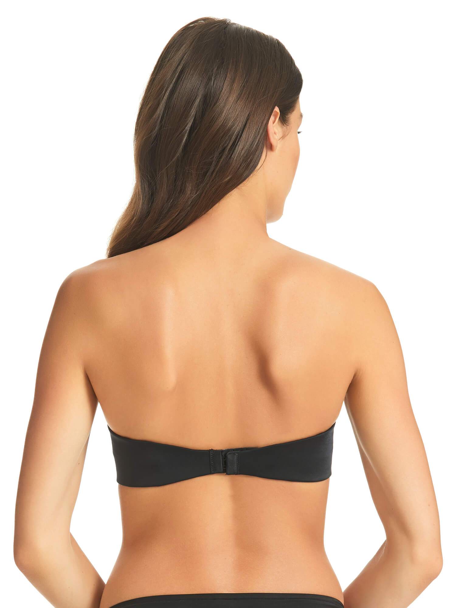 Fine Lines Women's Refined 6 Way Low Cut Strapless Bra - Black - Size 10C
