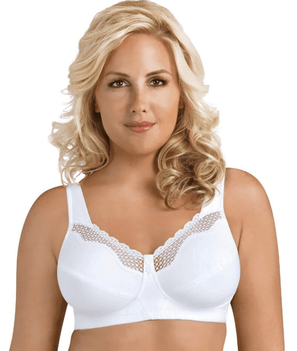 Exquisite Form 2506 Lace Soft Cup Wire Free Bra 40C Whtie