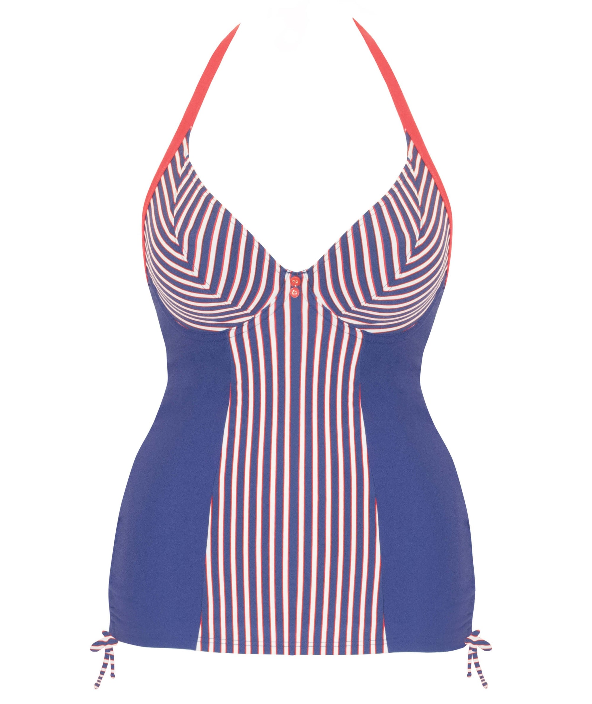 Curvy Kate Ahoy Halterneck Bikini - Nautical Stripe - Curvy Bras