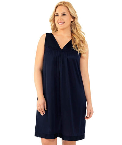 Exquisite Form Short Gown - Navy Sleep / Lounge