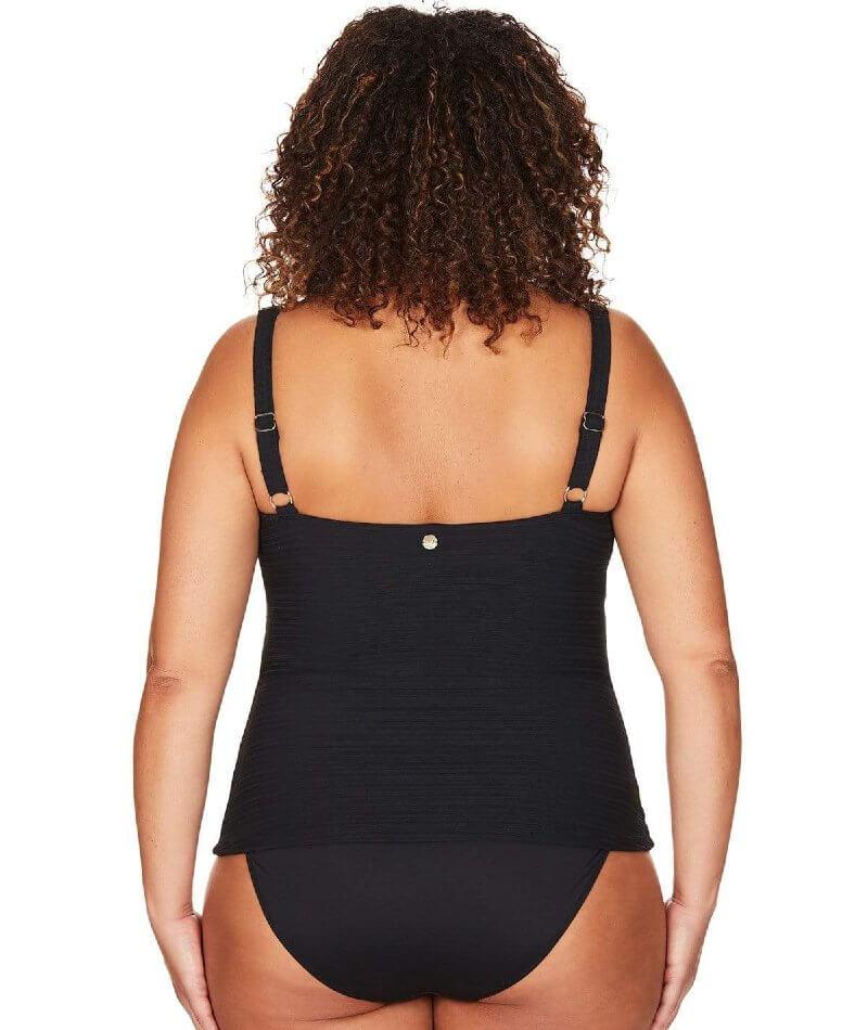 Black Hot Tropics Ruth D DD Cup Underwire One Piece Swimsuit