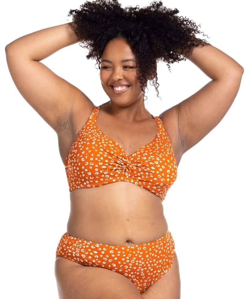 Plus Size Swimsuit Bra with Large Soft Cups and Underwire with