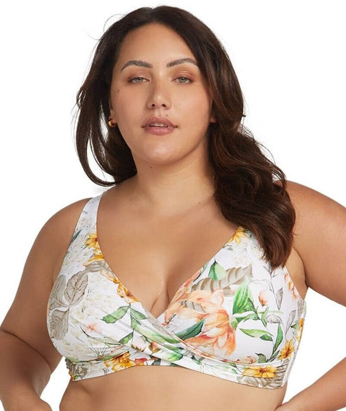 Capriosca Ruched Underwire One Piece Swimsuit - Vintage Paisley - Curvy Bras
