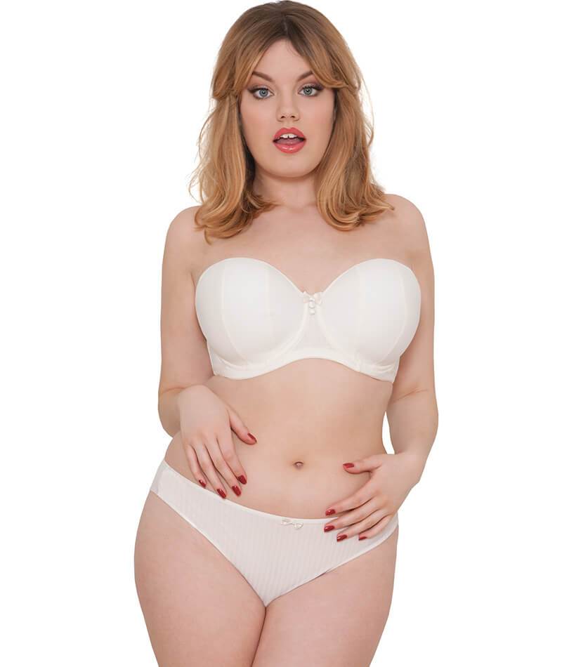 Ivory Rose Curve - Strapless bh in wit