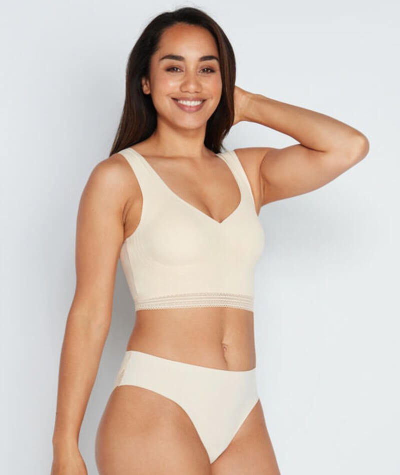 Bendon Comfit Collection Crop Top Wire-free Bra - Novelle Peach