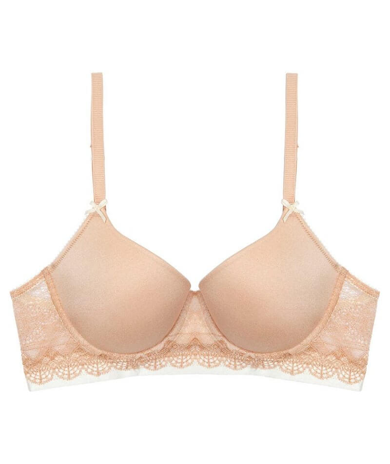 Me. by Bendon Geometric Lace Full Coverage Contour Bra - Toasted